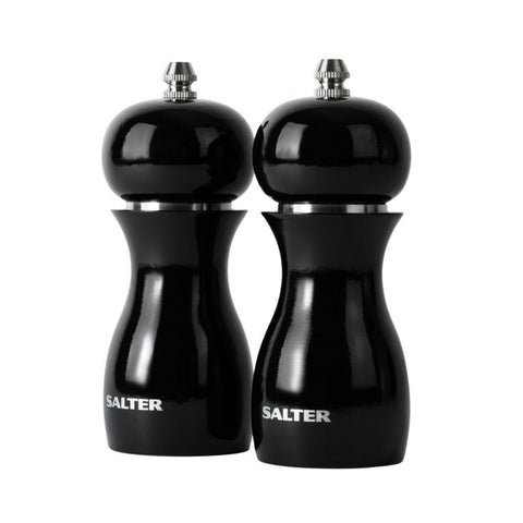 Salter Black Gloss Salt & Pepper Mills